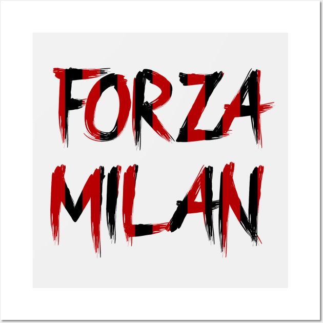 Forza Milan Striped 2 Wall Art by VRedBaller